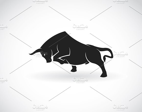 Vector of bull designs. Animal. cover image.