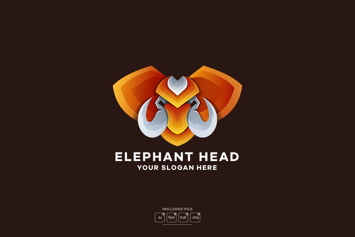 Elephant Gradient Colorful Logo cover image.