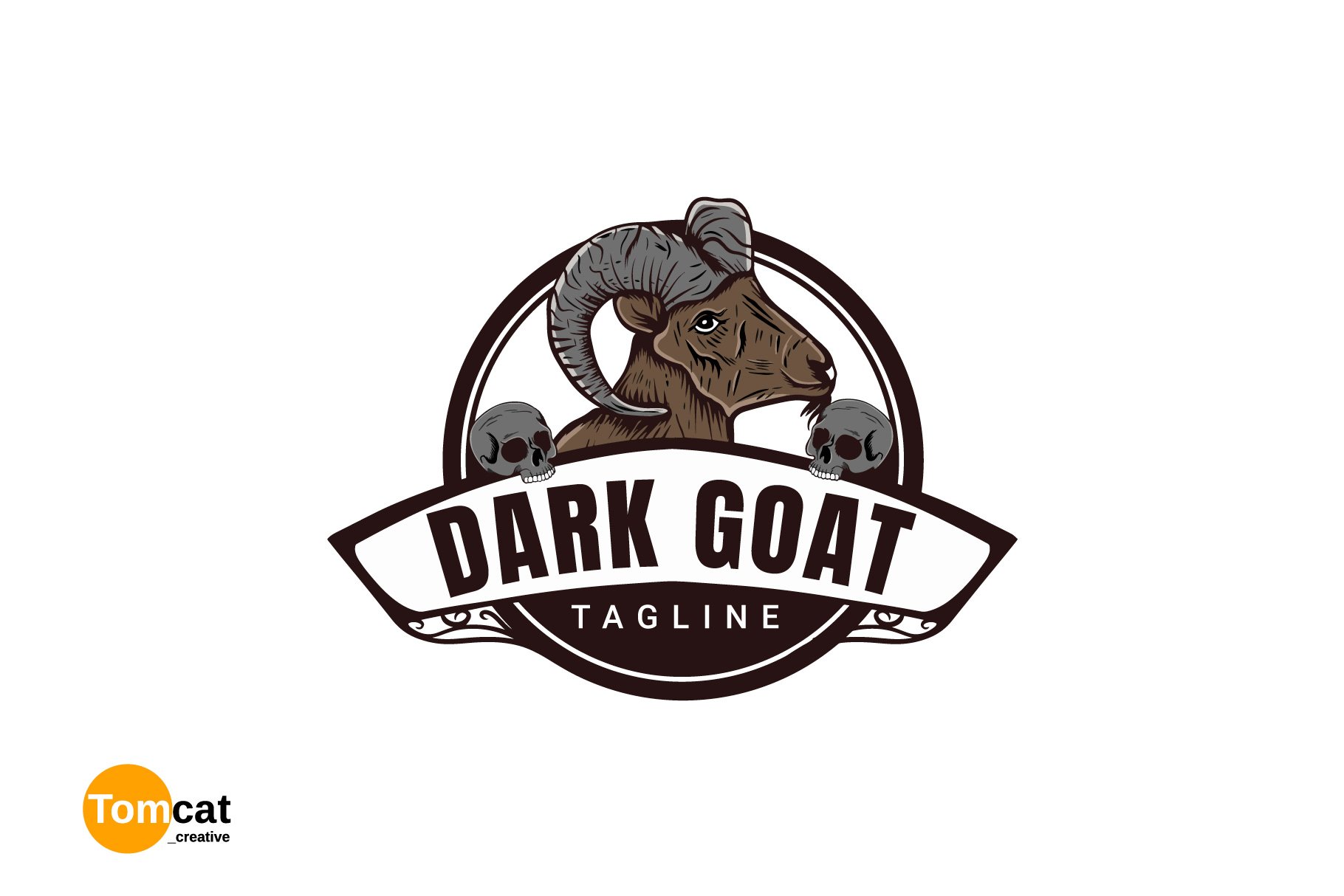 Goat Emblem Vintage Design cover image.