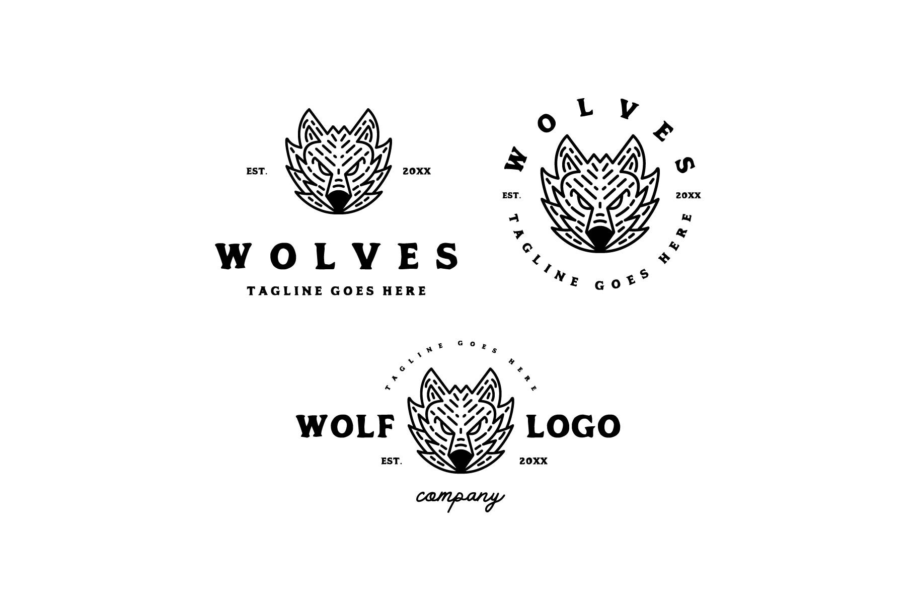 wolf face logo cover image.