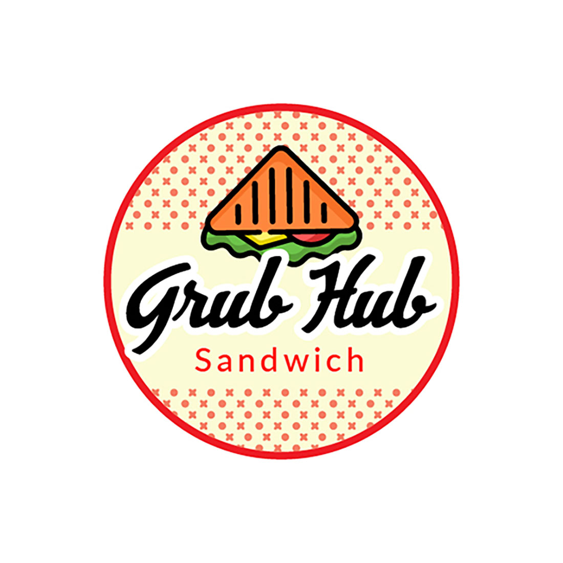 Grub Hub Logo Design cover image.
