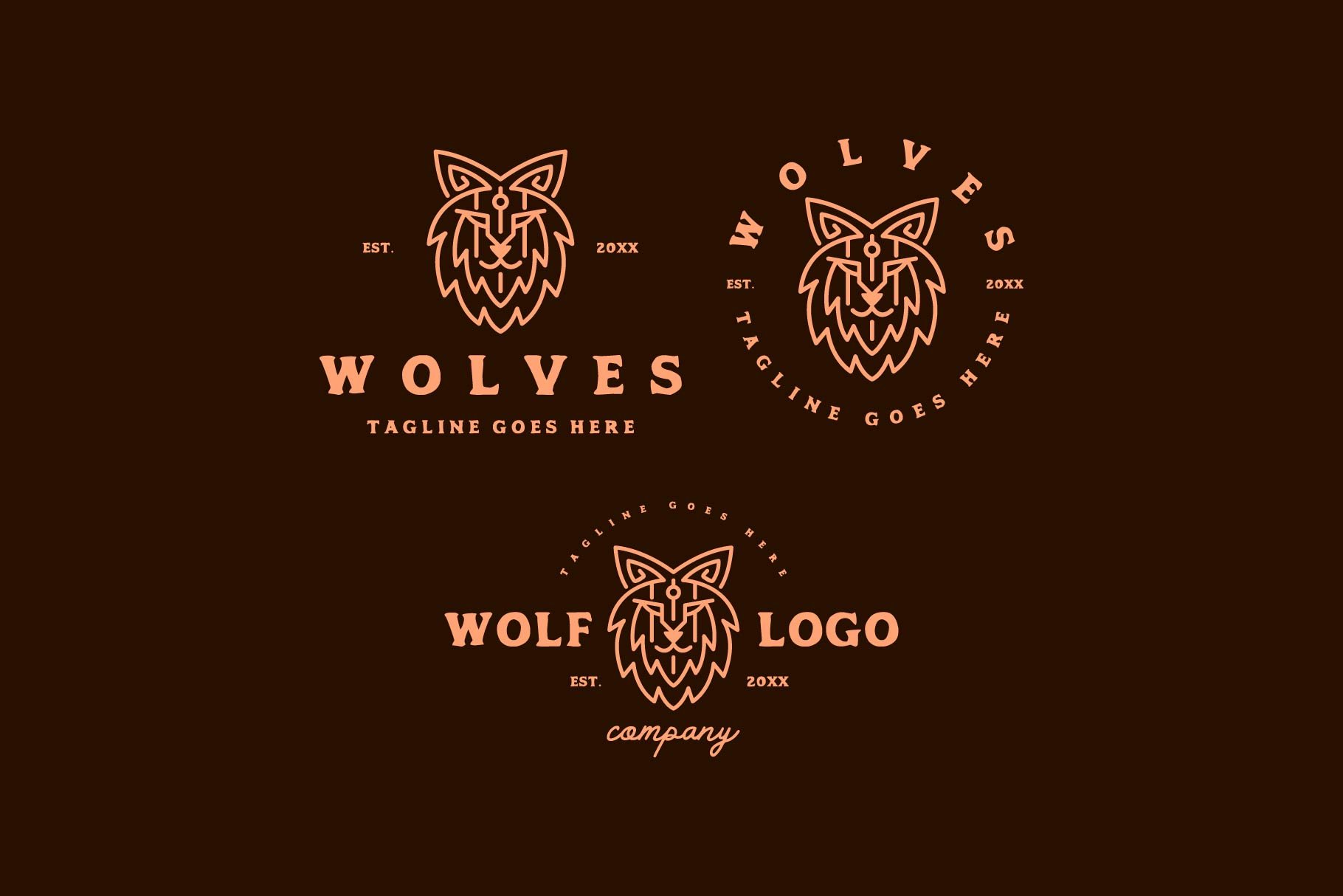 wolf head logo cover image.