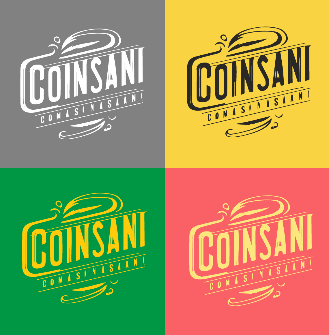 Four different logos for consani.