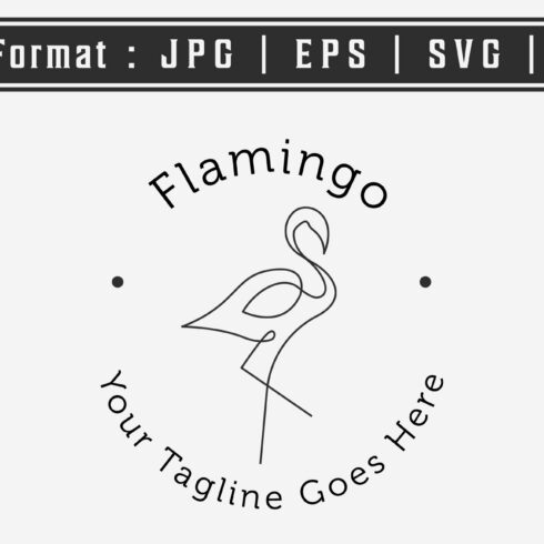 minimalist flamingo bird logo design cover image.