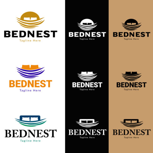 Minimal modern logo "bednest logo" cover image.