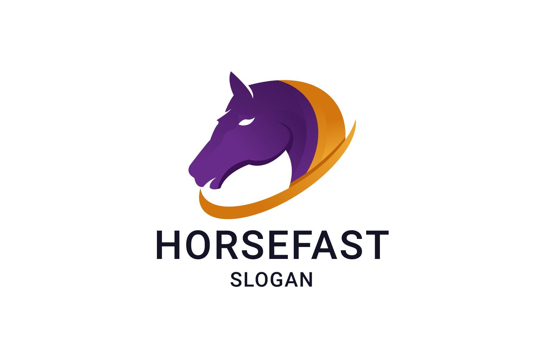 Gradient Logo Purple Color Horse cover image.