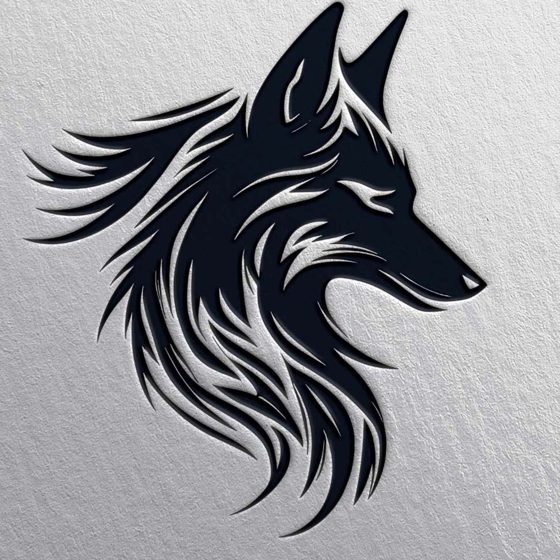Wolf Logo illustration preview image.