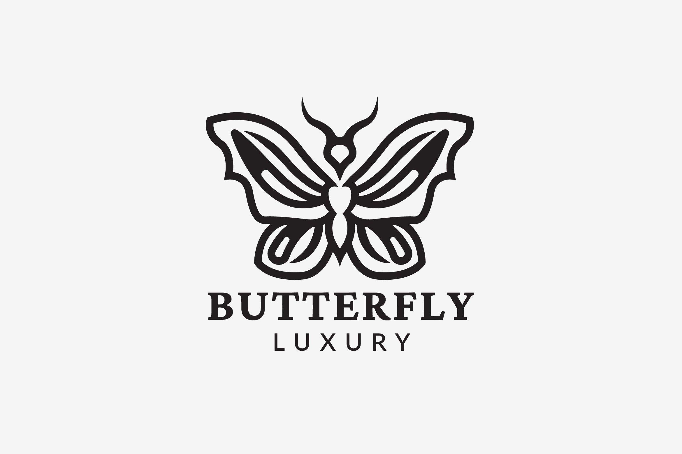 Butterfly Outline Logo cover image.