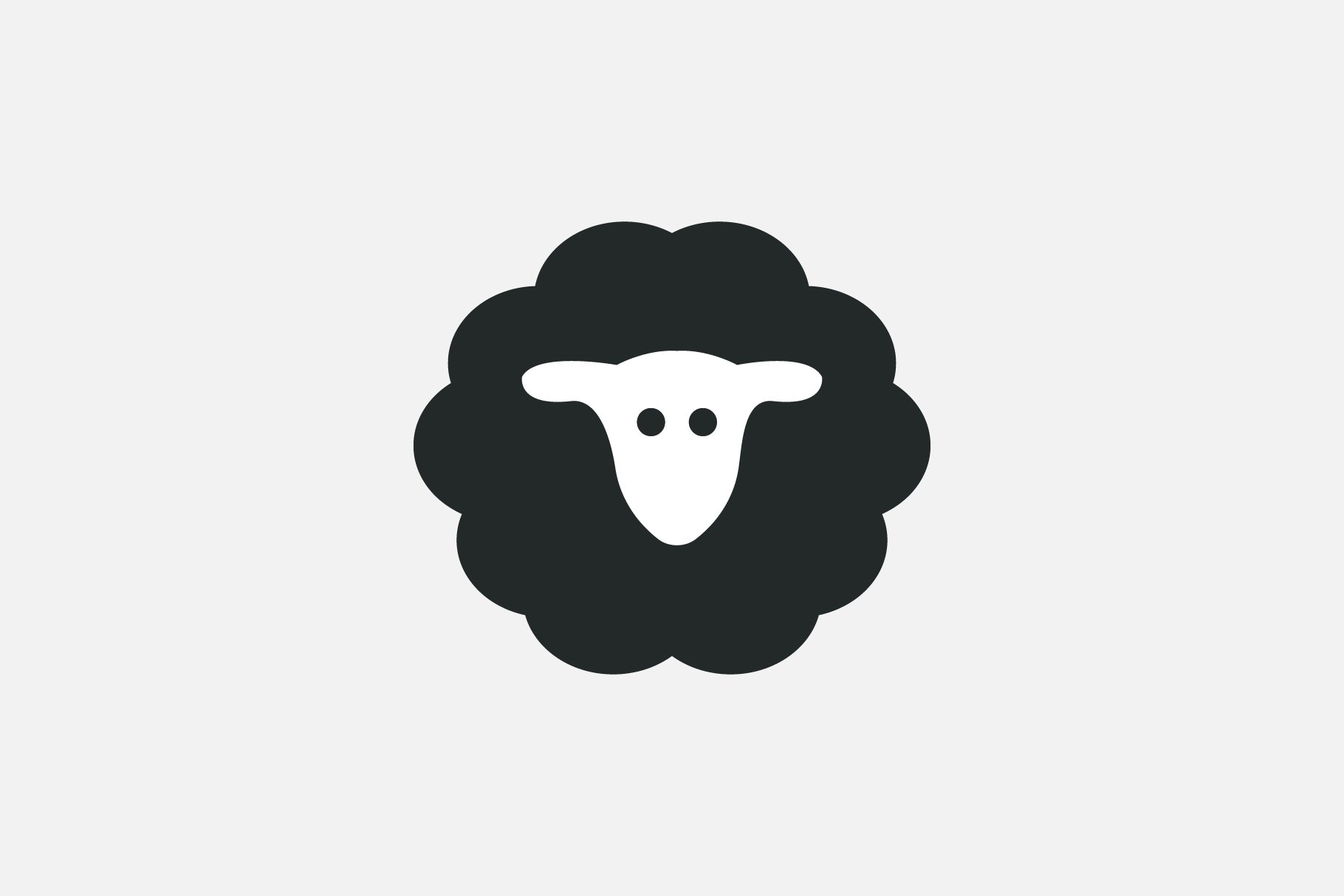 Sheep logo template cover image.