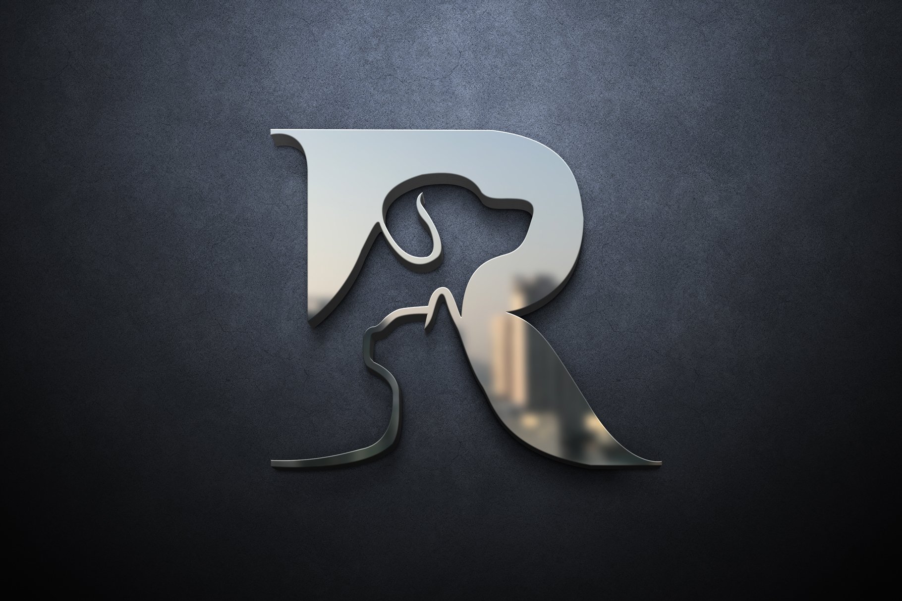 R Letter Pet Logo cover image.