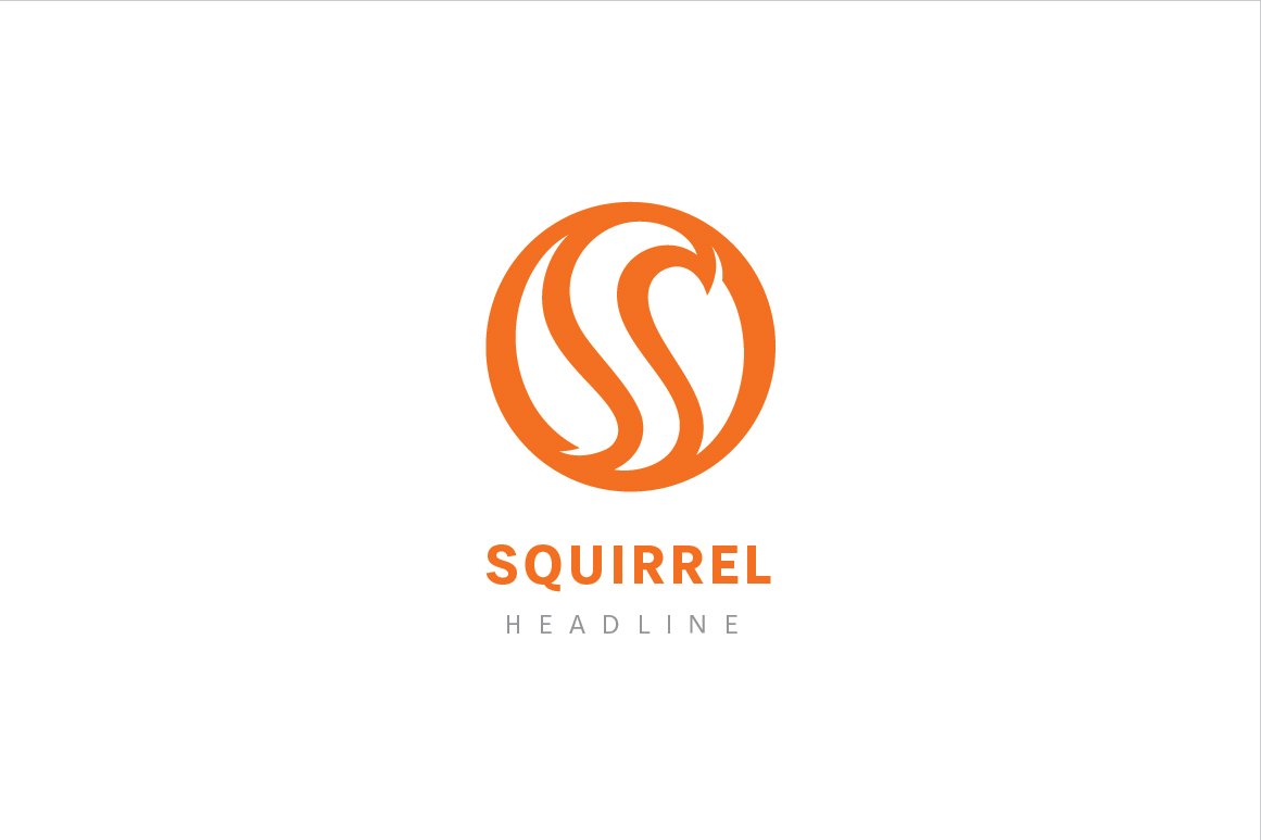 Squirrel logo. preview image.