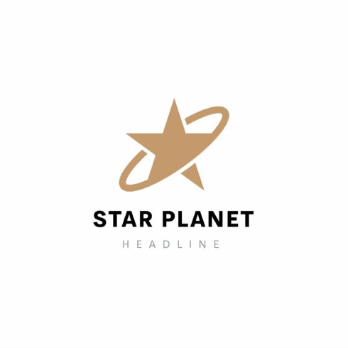 Star planet logo template. cover image.