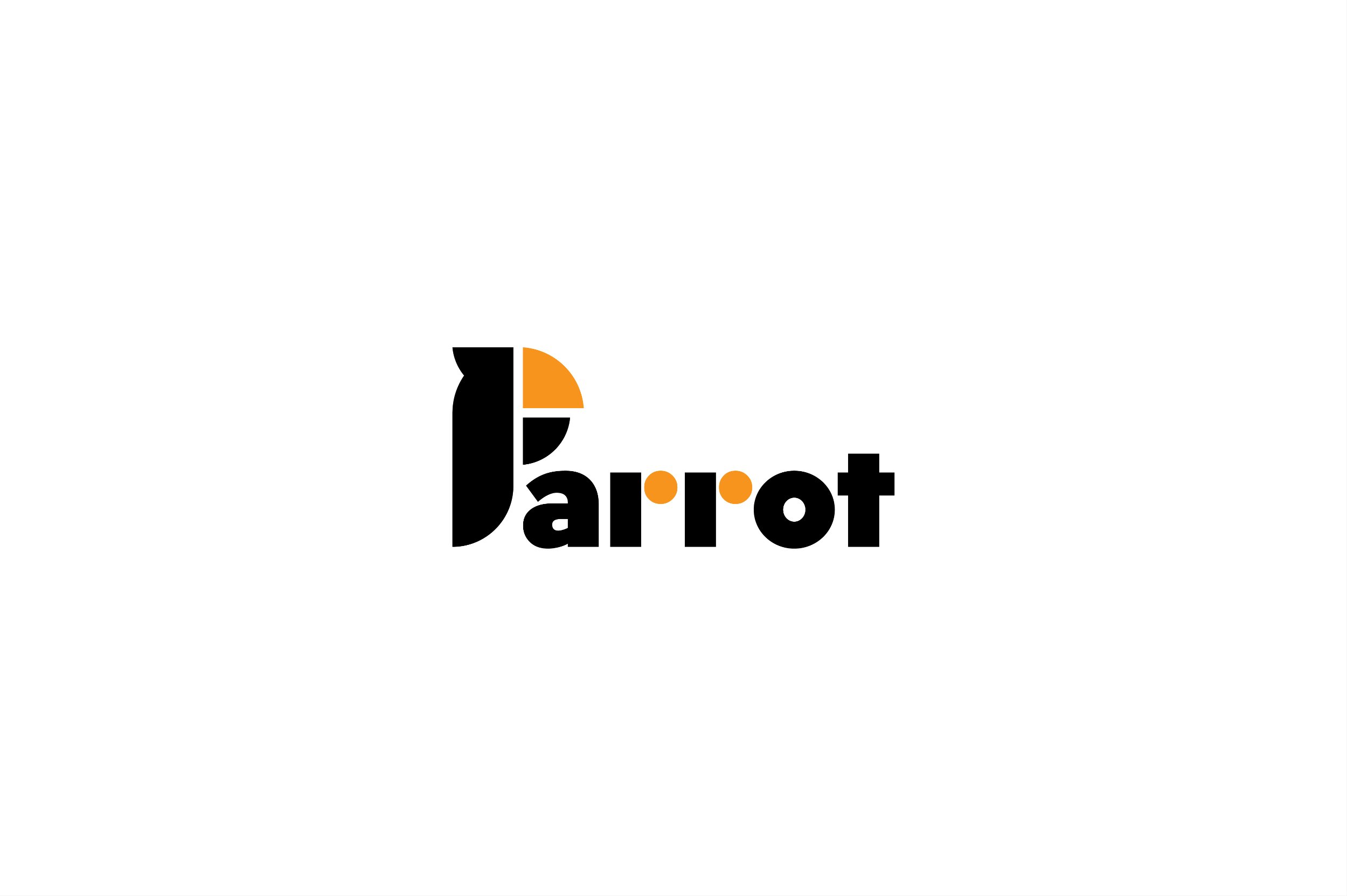 Parrot coin logo template. cover image.