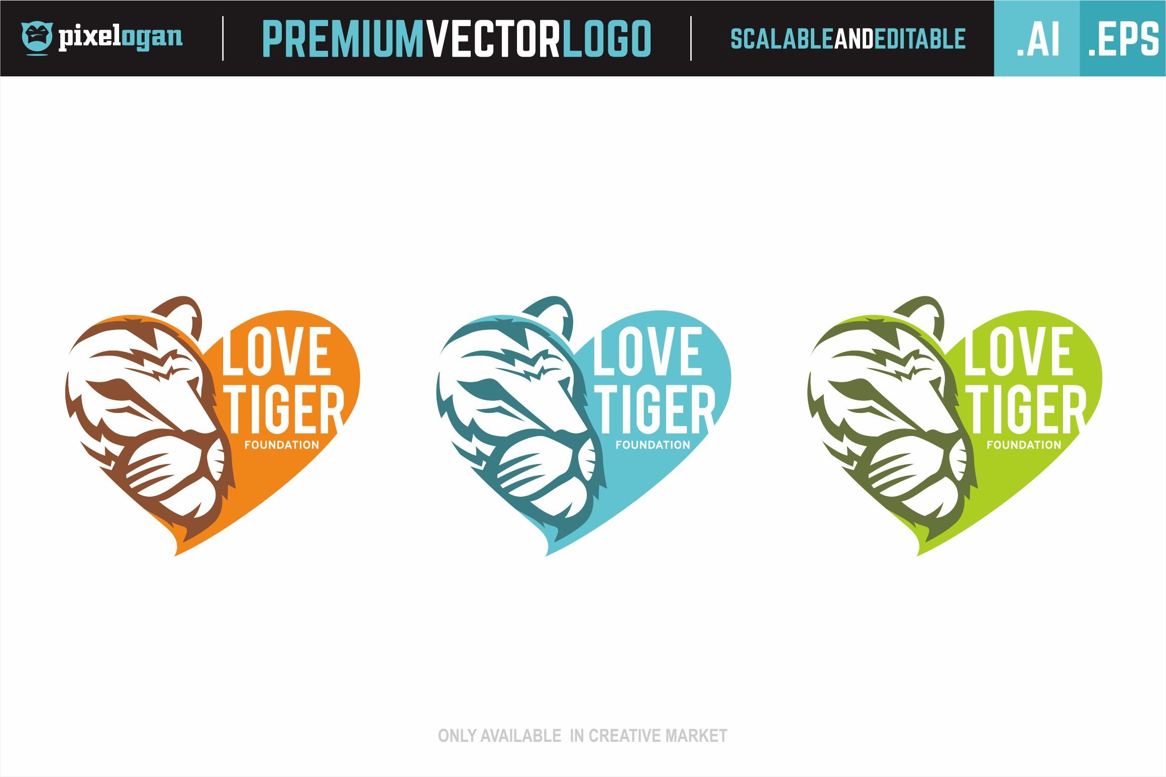 Love Tiger Logo preview image.