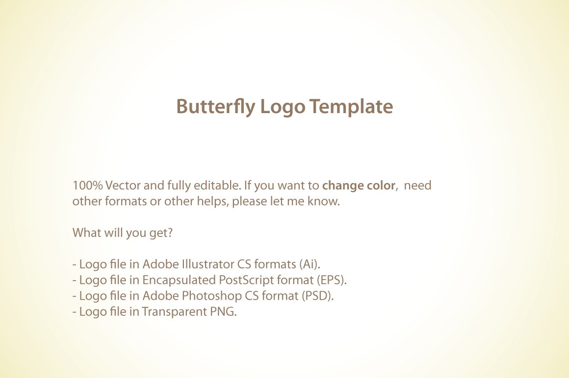 lovely butterfly logo template 4 873