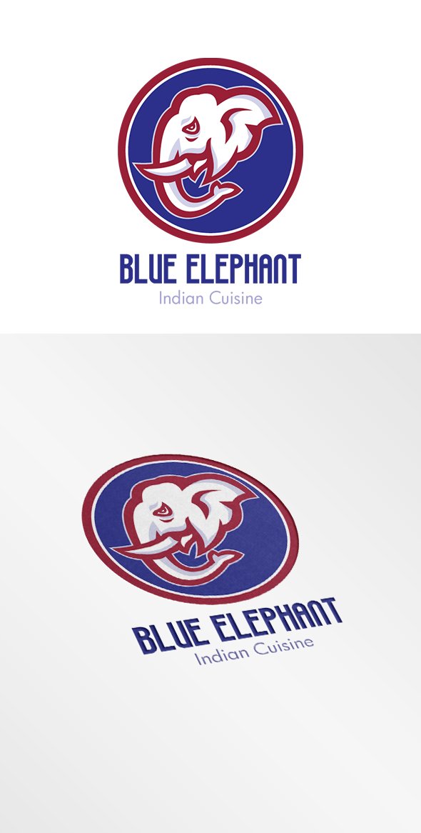 Blue Elephant Indian Cuisine Logo cover image.