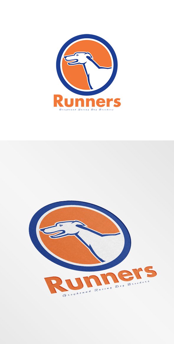 Runners Greyhound Dog Breeders Logo cover image.