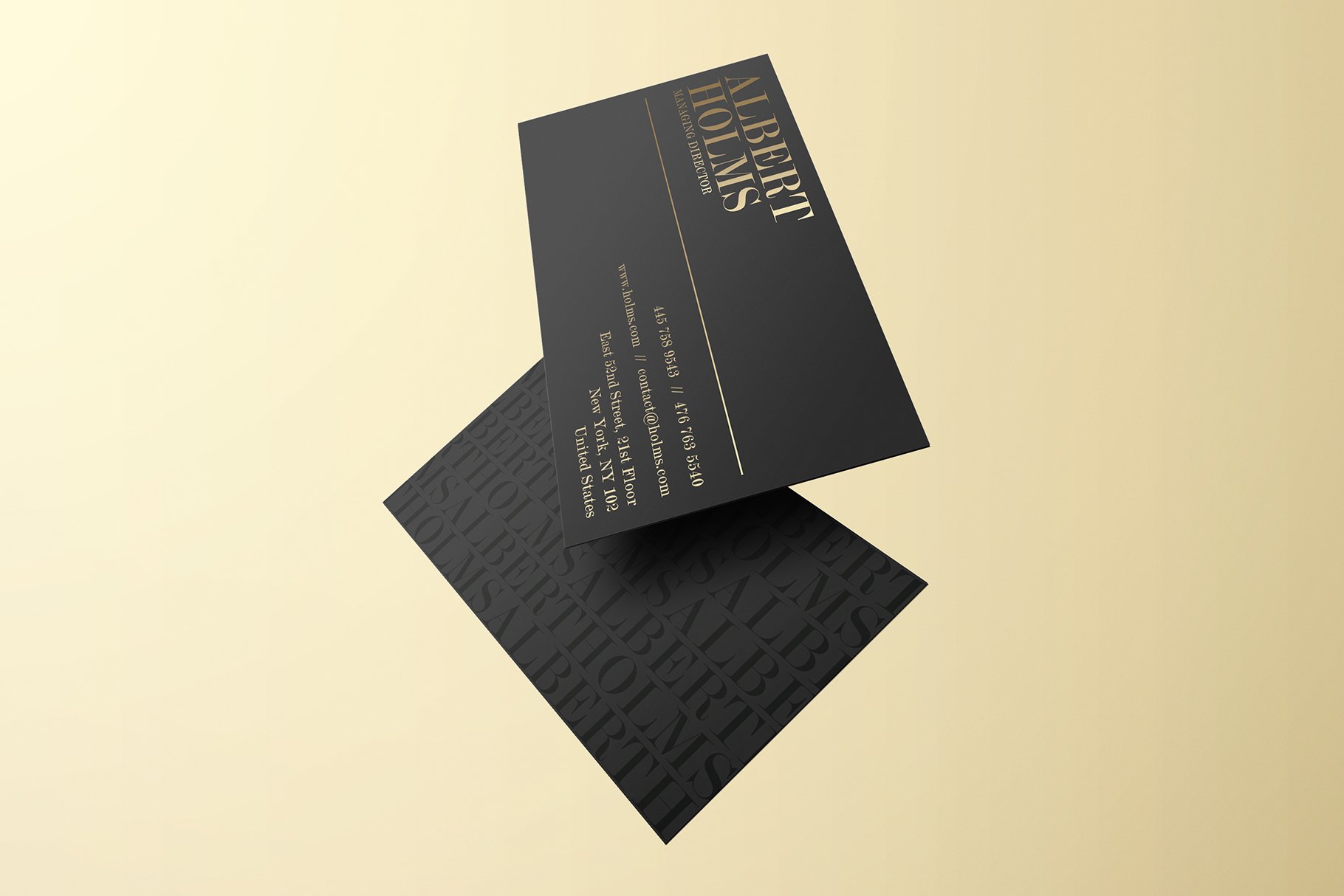 luxury black business card design 6
