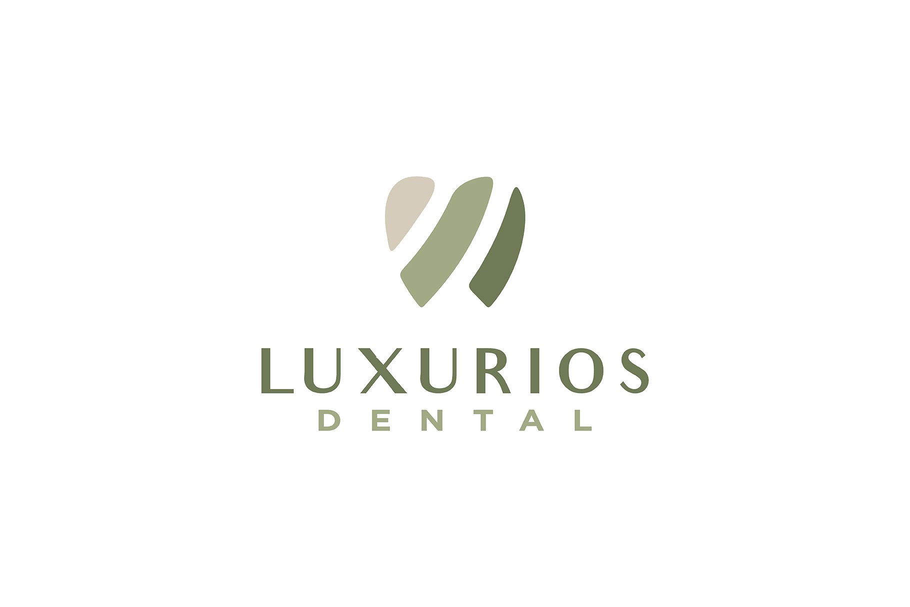 luxury dental logo design Template cover image.