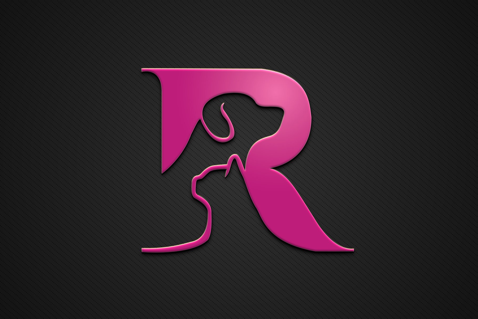 R Letter Pet Logo preview image.