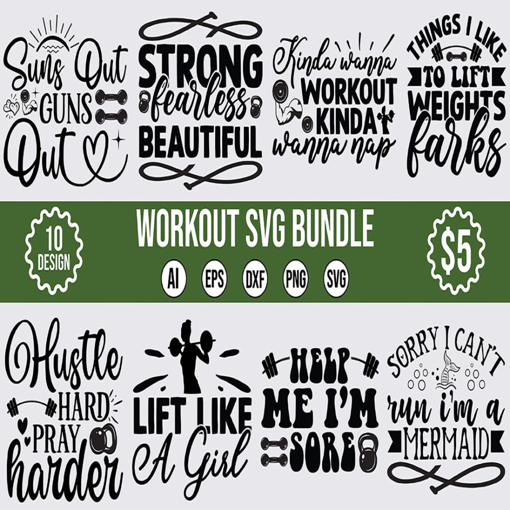 Workout Svg Bundleworkout Quotes Svg Bundlesvg Bundlebundleworkoutworkout Svgworkout Svg 