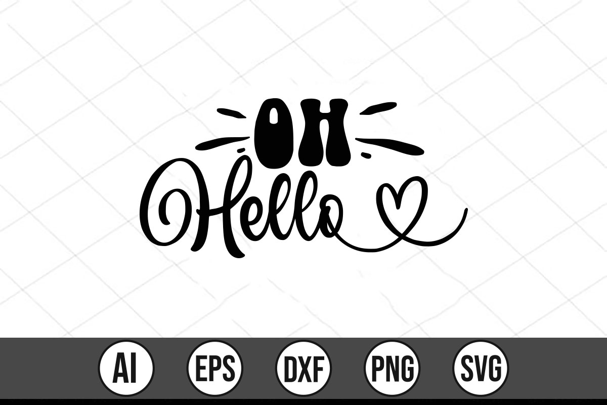 Black and white image of the word hello on a white background.