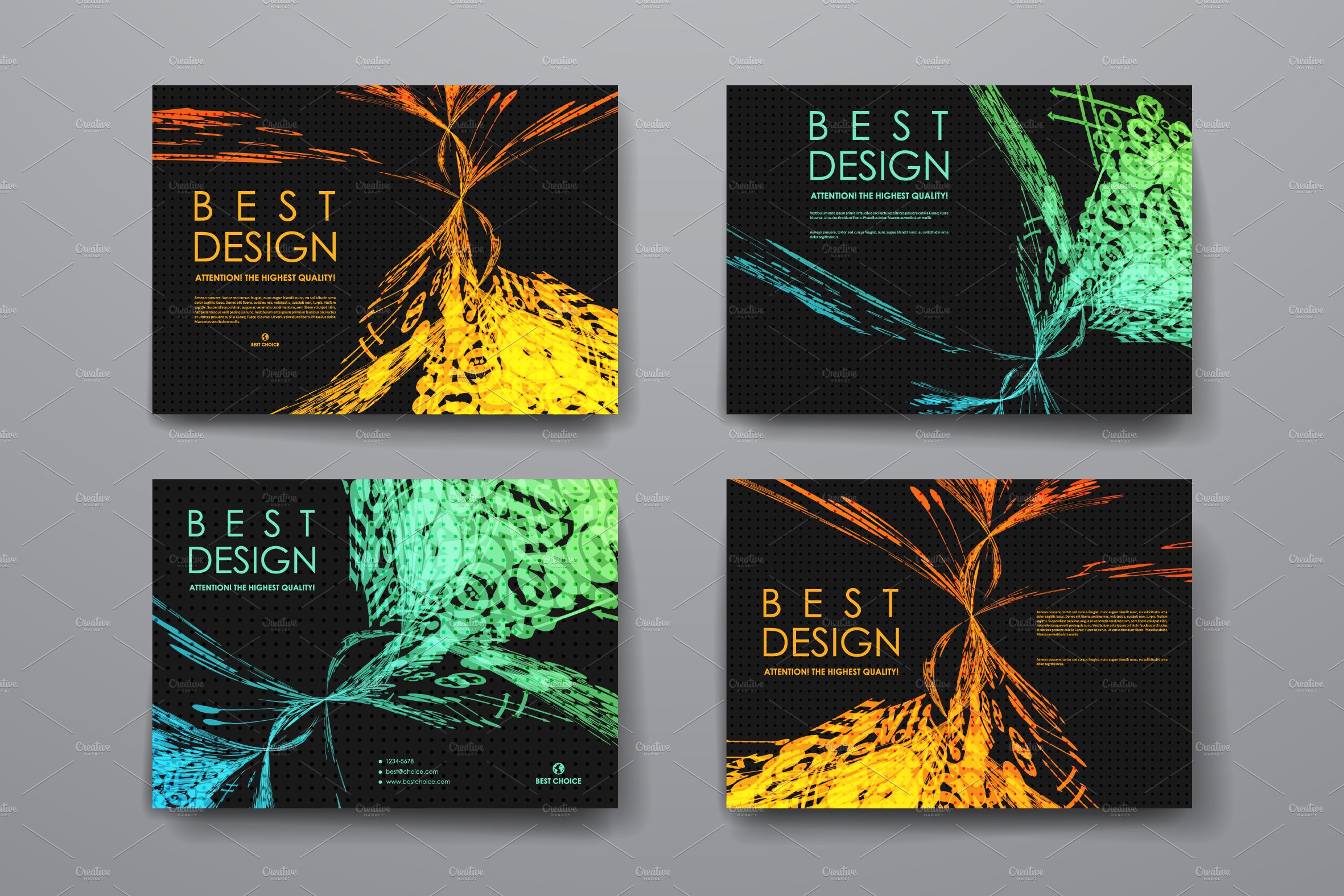 Abstract brochures preview image.