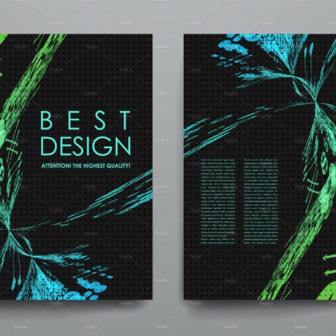 Abstract brochures cover image.