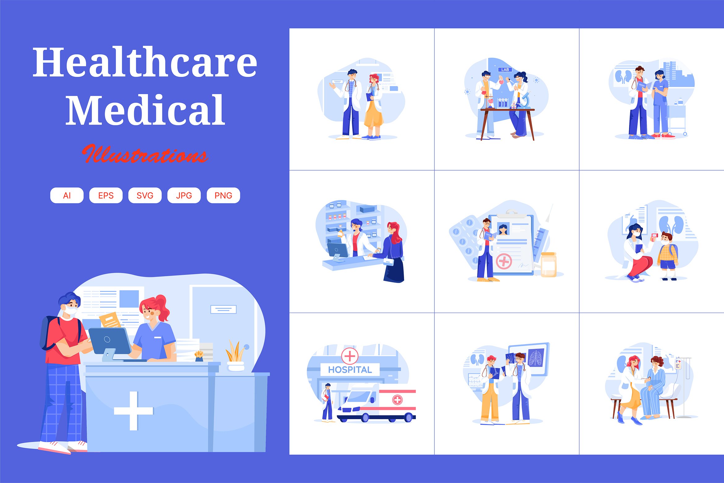M443_Healthcare Illustrations cover image.