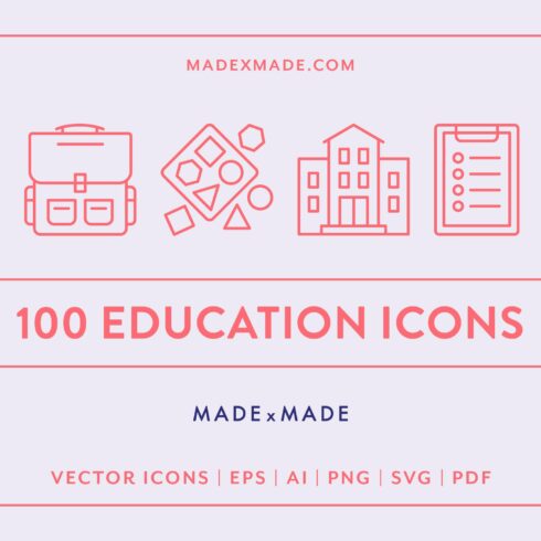 Education Line Icons cover image.
