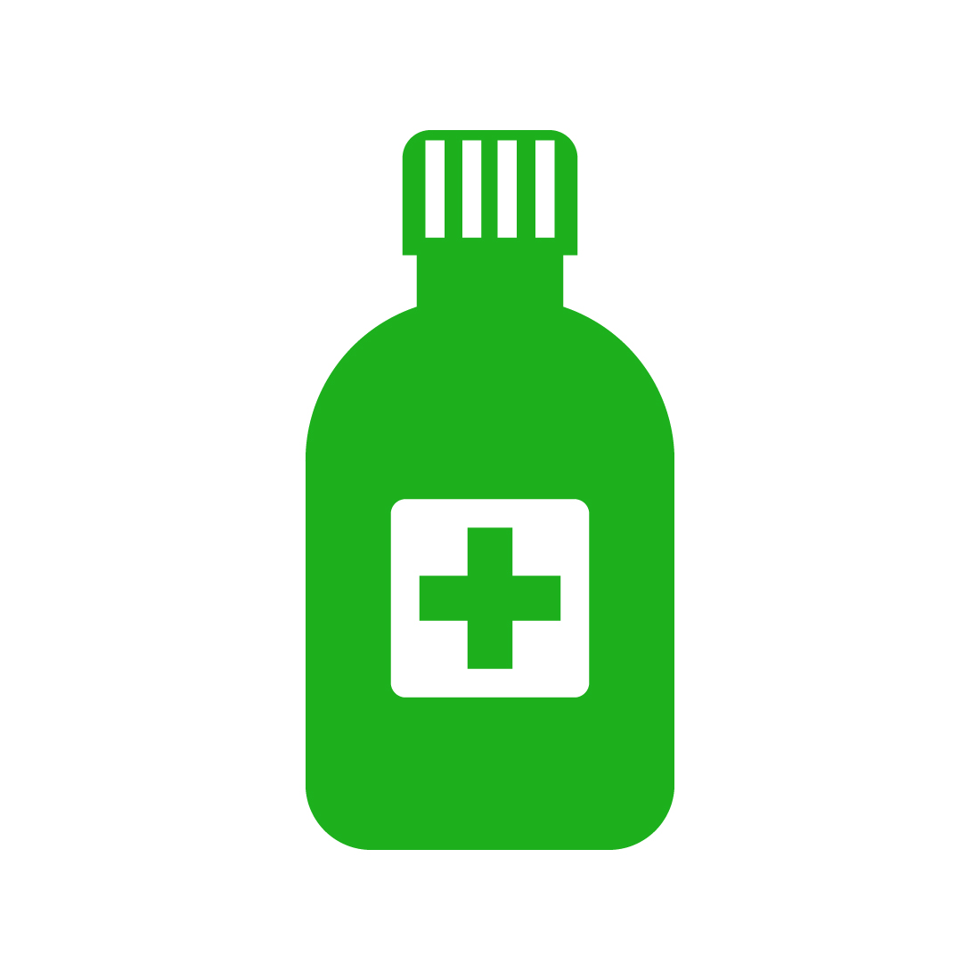 Medical bottle logo design, Vector design template preview image.