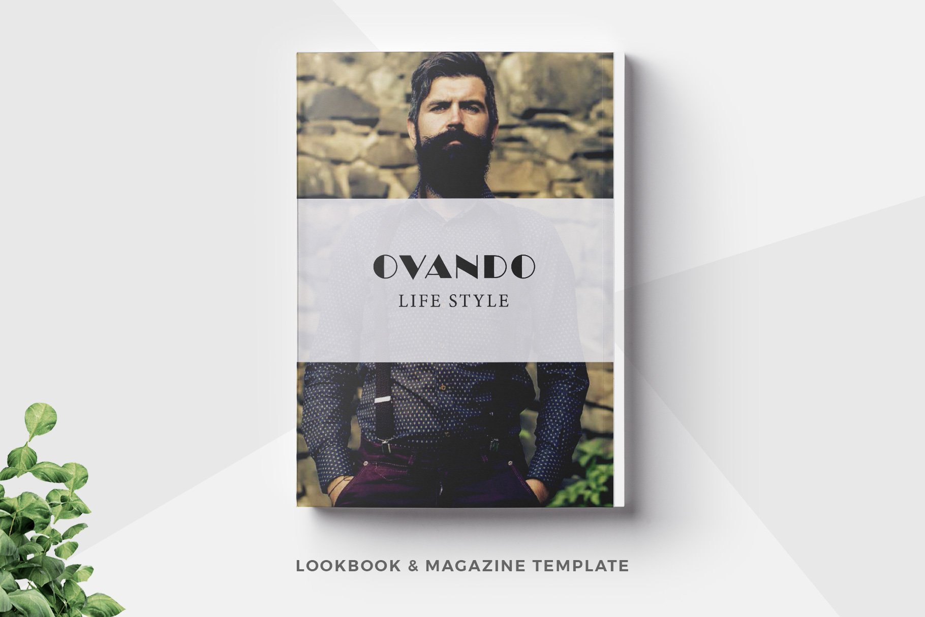 Lifestyle Magazine Lookbook Template preview image.