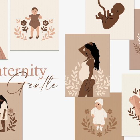 "Gentle Maternity" Clipart&Prints cover image.