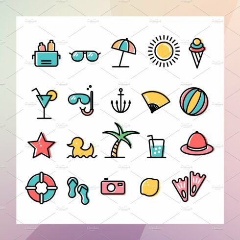Summer Icon Set cover image.