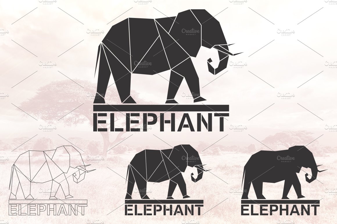 Elephant logo set cover image.