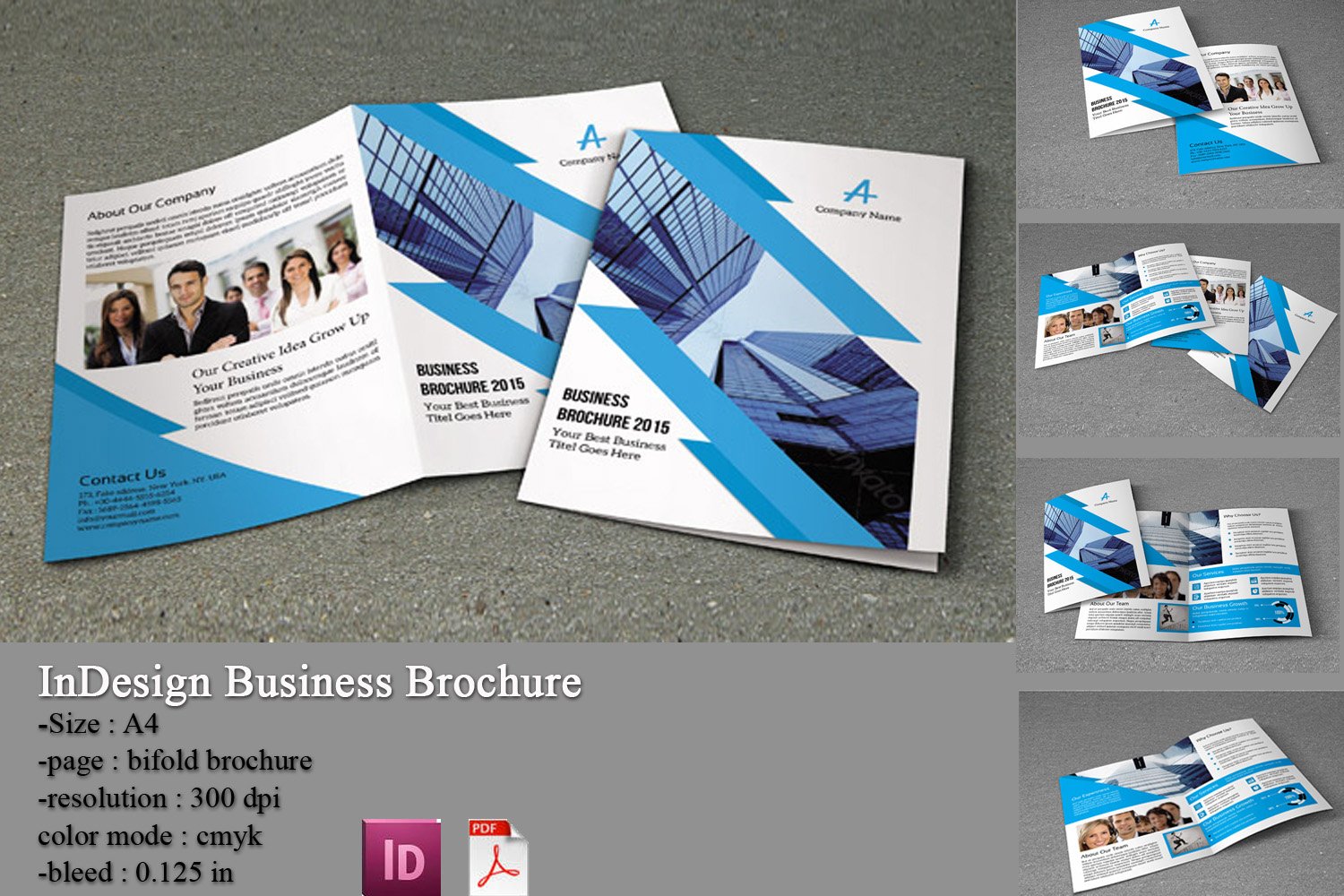 InDesign Business Brochure-V154 cover image.