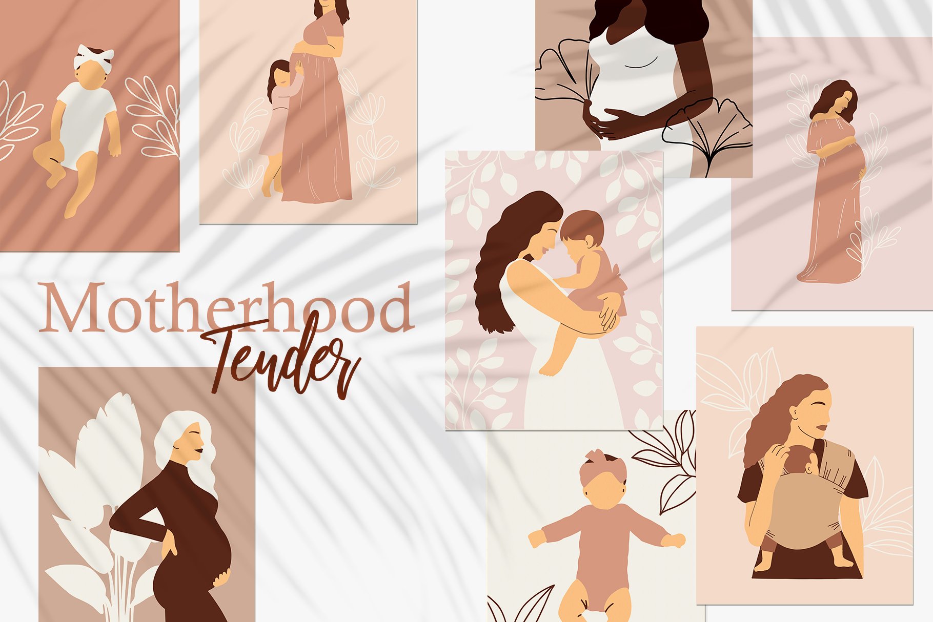 "Tender Motherhood" Prints Set cover image.