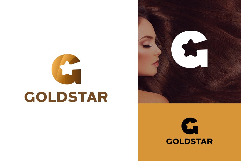 GoldStar Logo Template cover image.