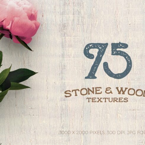 75 Stone & Wood Textures cover image.
