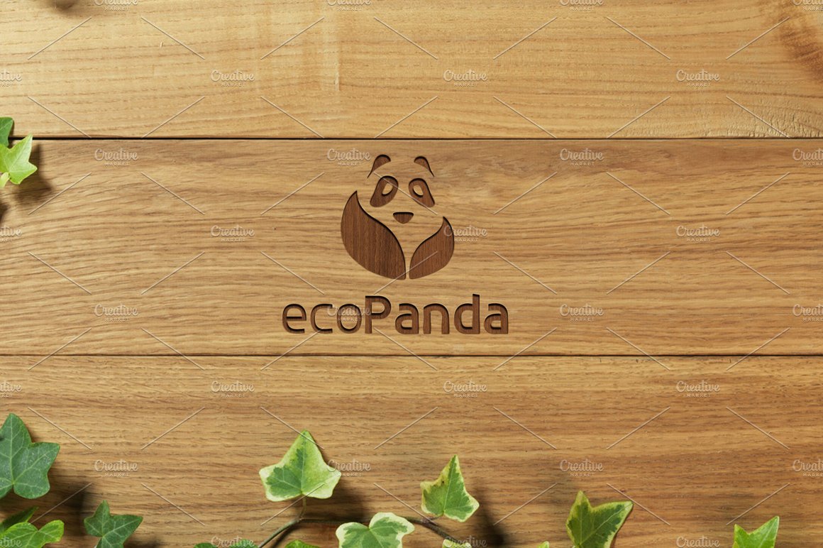 Eco Panda Logo preview image.