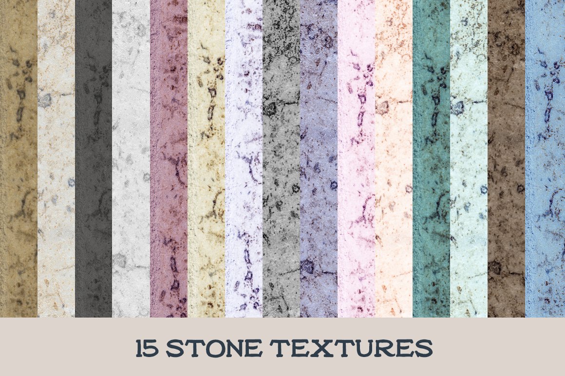 75 Stone & Wood Textures preview image.