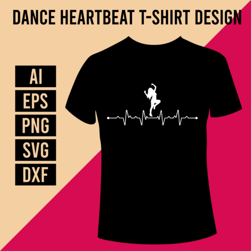 Dance Heartbeat T-Shirt Design cover image.