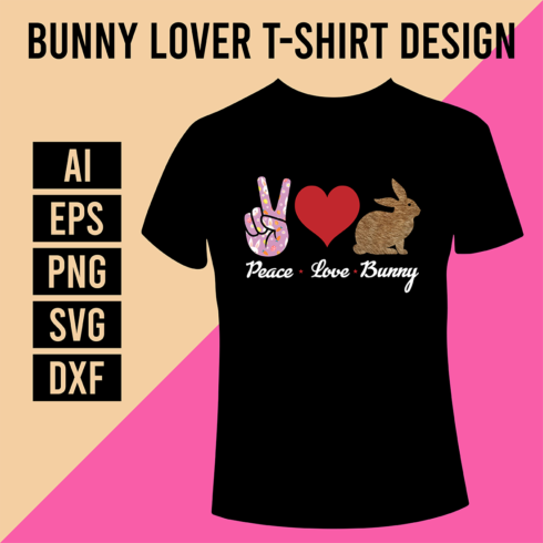 Bunny Lover T-Shirt Design cover image.