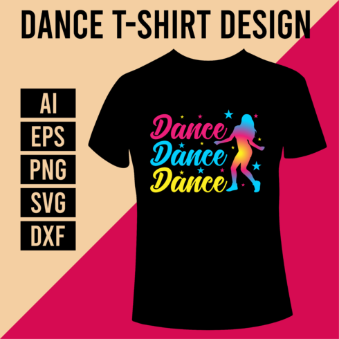 Dance T-Shirt Design cover image.