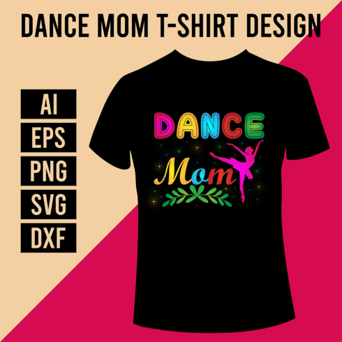 Dance Mom T-shirt Design cover image.