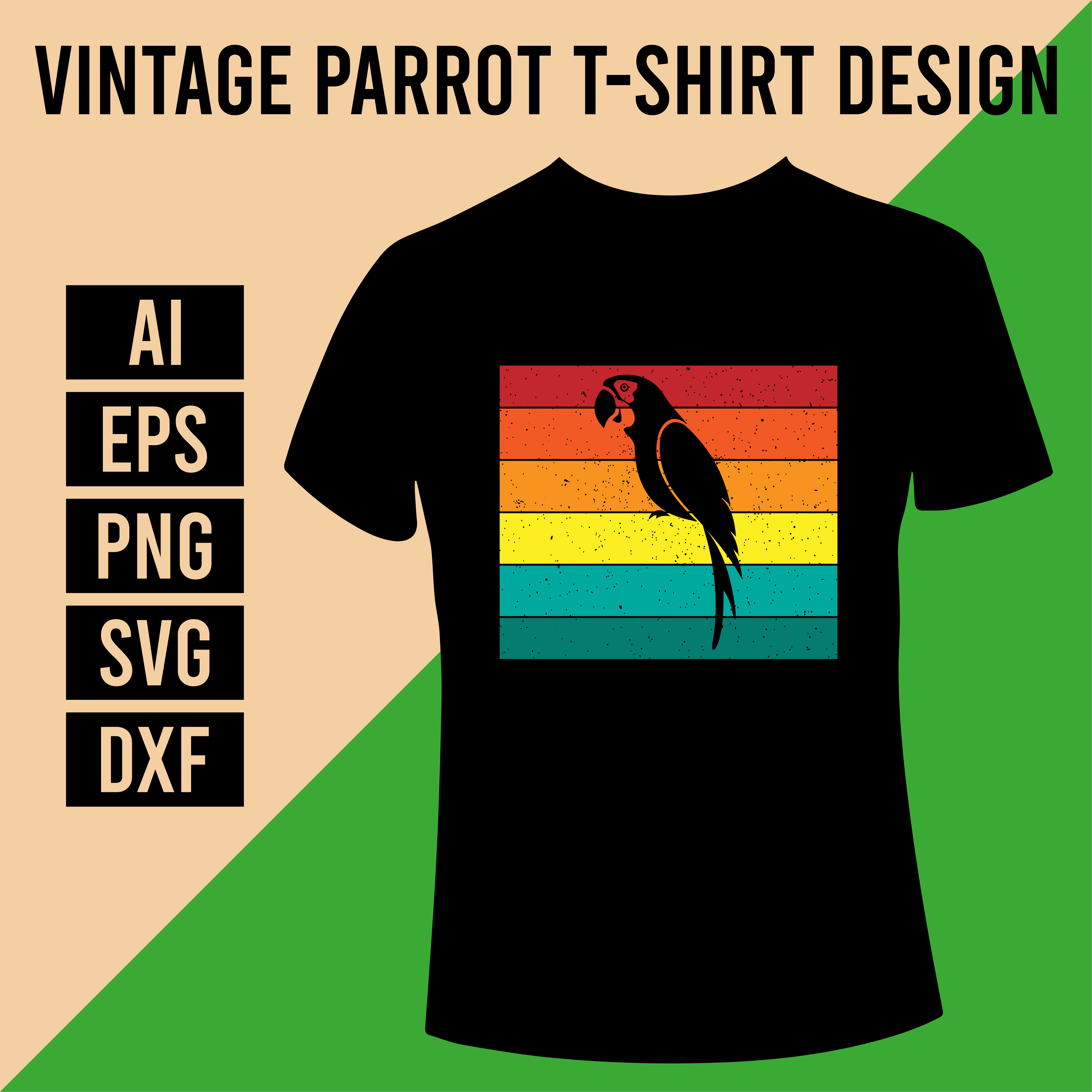 Vintage I Like Birds T Shirt Design cover image.