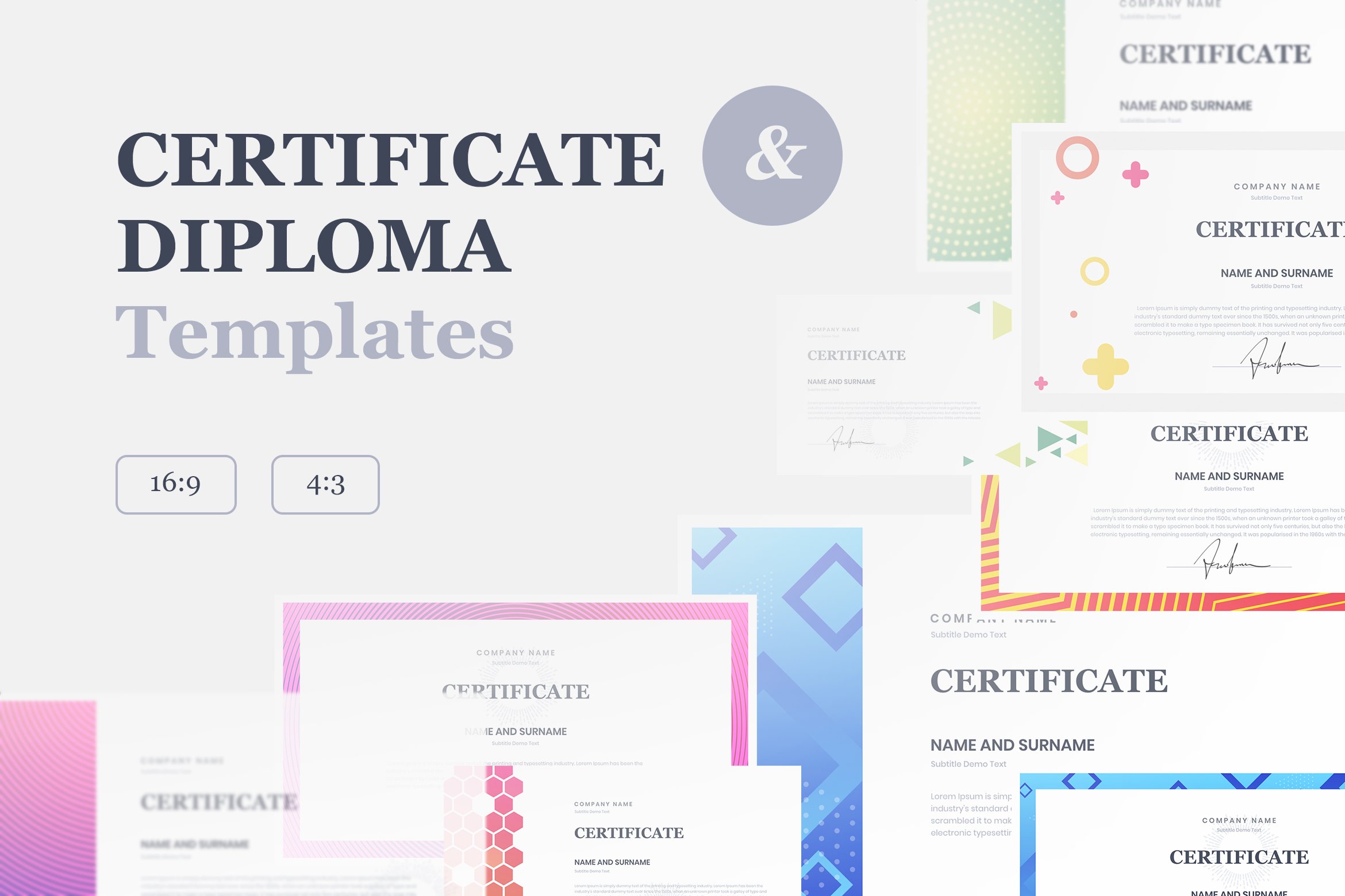 Certificate & Diploma Keynote cover image.