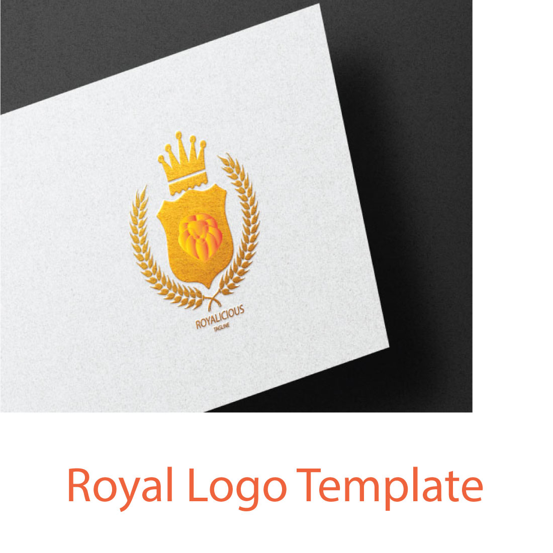 Royal Logo Template Design preview image.