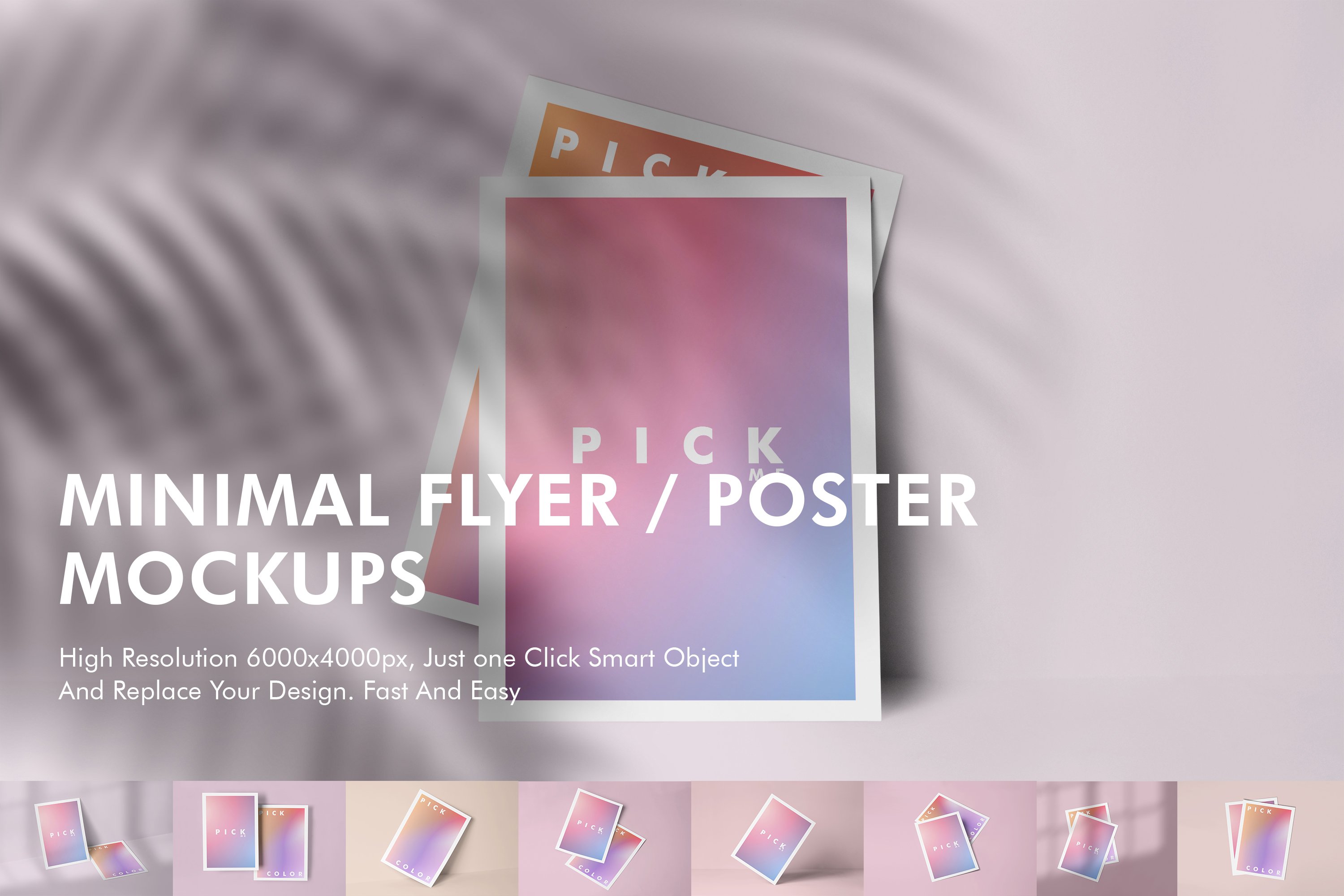 Minimal Flyer / Poster Mockups cover image.