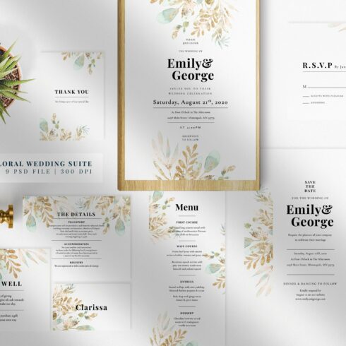Classy Floral Wedding Suite cover image.